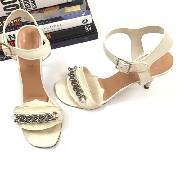 Celine Heels Chain Ankle Strap Leather Phoebe Philo - Picture 1 of 8
